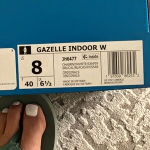 🤍🤎🔥adidas Originals Gazelle Women's Shoes Chalky Brown/Off White/Sandy Pink